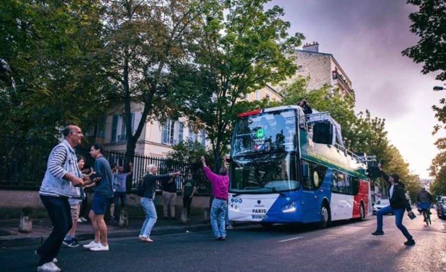 Our CNG-powered doubledecker open top buses took part on the 2020 Music Festival in Paris