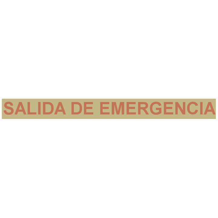 ADHESIVO SALIDA EMERGENCIA ANVERSO ROJO