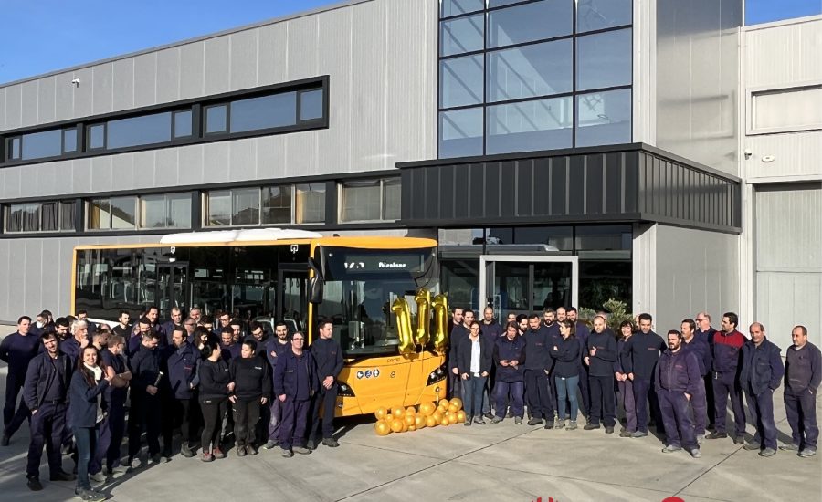 CELEBRATING THE DELIVERY OF THE URBAN BUS 111TH FOR HORARIOS DE FUNCHAL