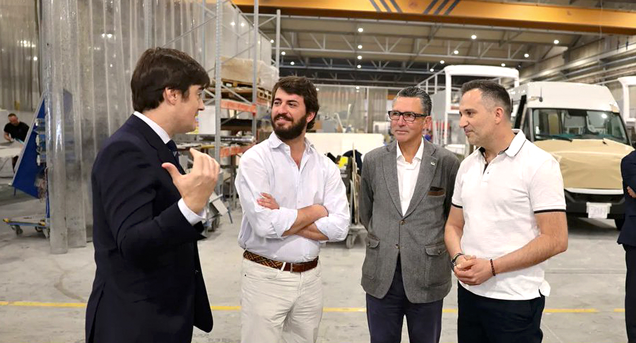 Visit of the vice-president of the Junta de Castilla y León, Juan García-Gallardo to the UNVI facilities